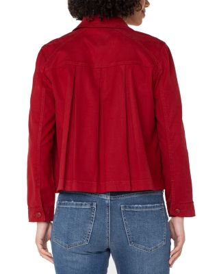 Pleated Back Cropped Jacket