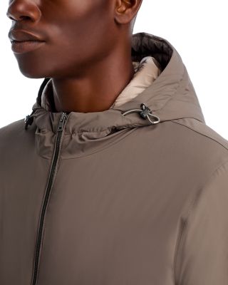 Travel Nylon Stretch Packable Hooded Parka 