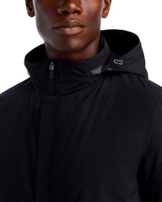 Functional Wardrobe Waterproof Down Overcoat with Hidden Hood