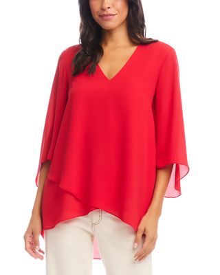 Karen Kane - Bracelet Sleeve Asymmetric Top