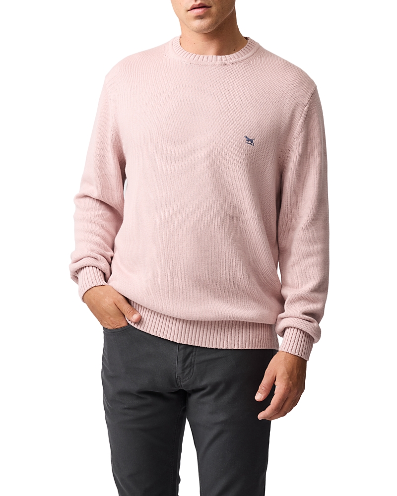 Rodd & Gunn Gunn Crew Neck Pullover Sweater In Pink