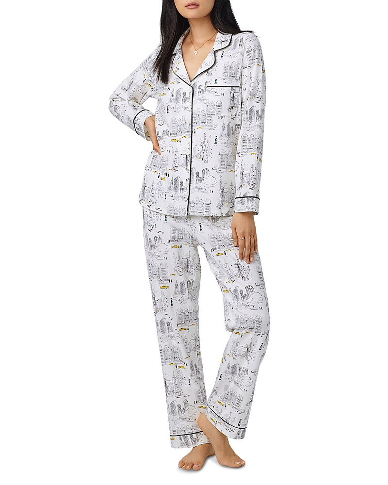 Bedhead Pajamas Print Jersey Pajamas In White