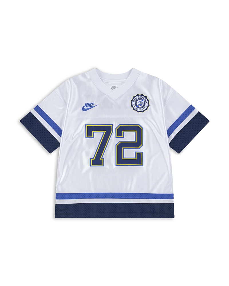 Nike Boys' Pe Short Sleeved Jersey Tee - Little Kid In White