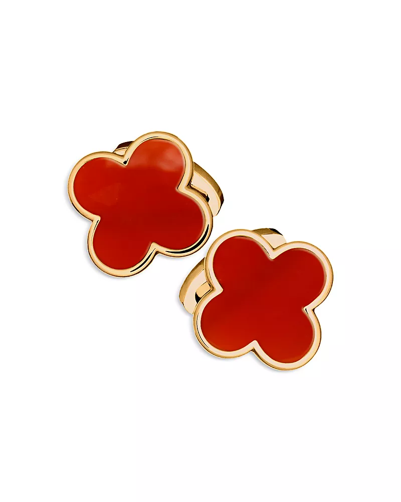 Jan Leslie 18k Gold Vermeil Clover Cufflinks