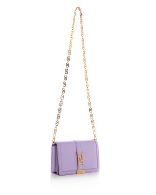 Greca Goddess Leather Chain Wallet