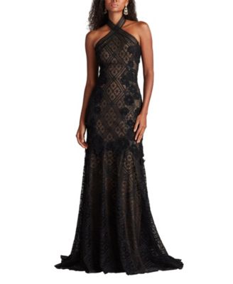 Lakota Embroidered Halter Gown