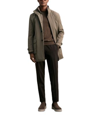 Hybrid Overcoat with Removable Interior