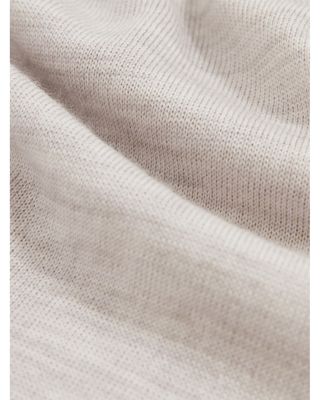 Open Collar Wool Polo Sweater