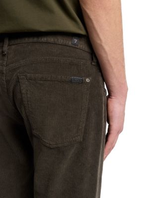 The Straight Fit Jeans in Corduroy Coffee