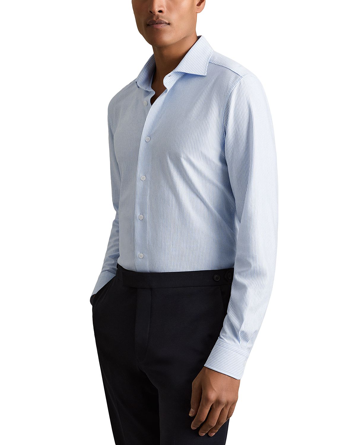Reiss Valdo Long Sleeve Button Front Shirt