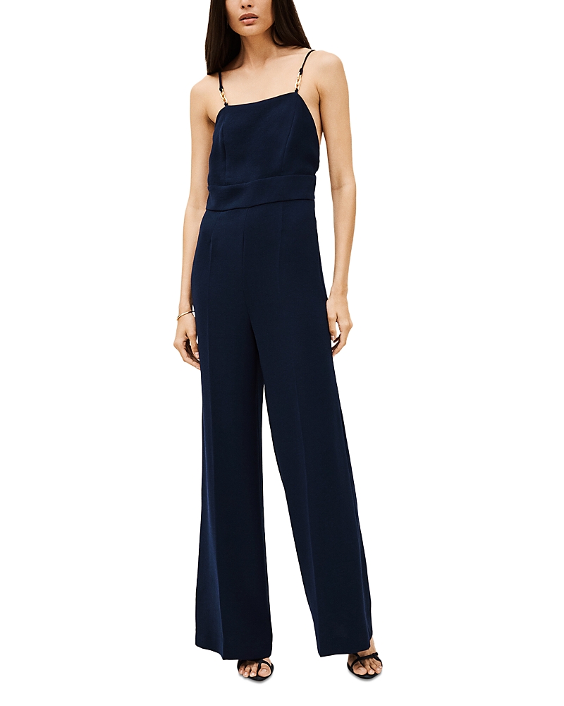 Ba&sh Ba & Sh Clarisse Wide Leg Jumpsuit In Blue