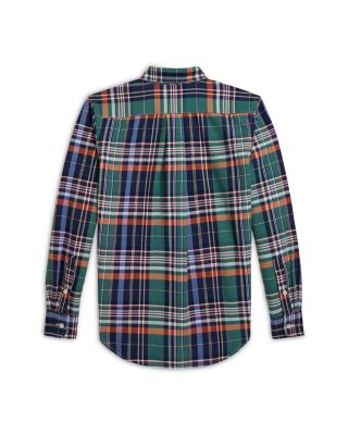 Boys' Striped Cotton Poplin Shirt - Big Kid