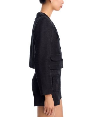 Woven Collar Tweed Jacket - Exclusive