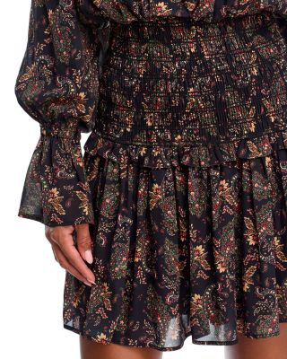 Off The Shoulder Smocked Mini Dress - Exclusive