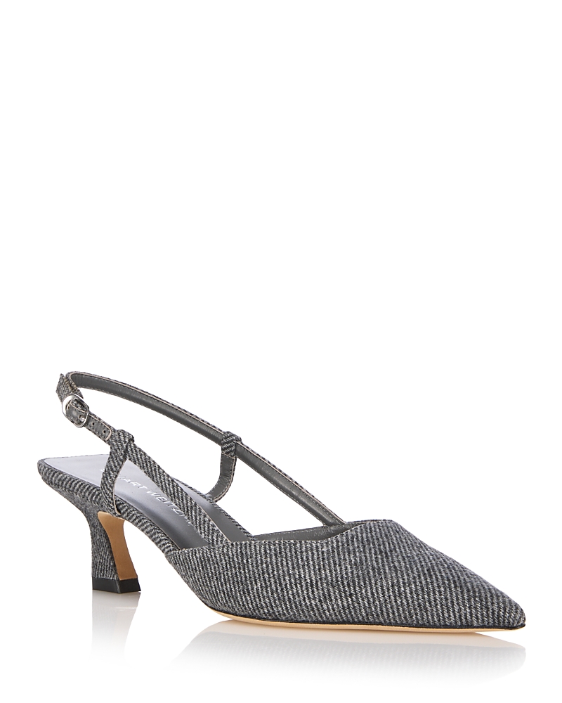 Stuart Weitzman Vinnie 50 Slingback Pump In Gray