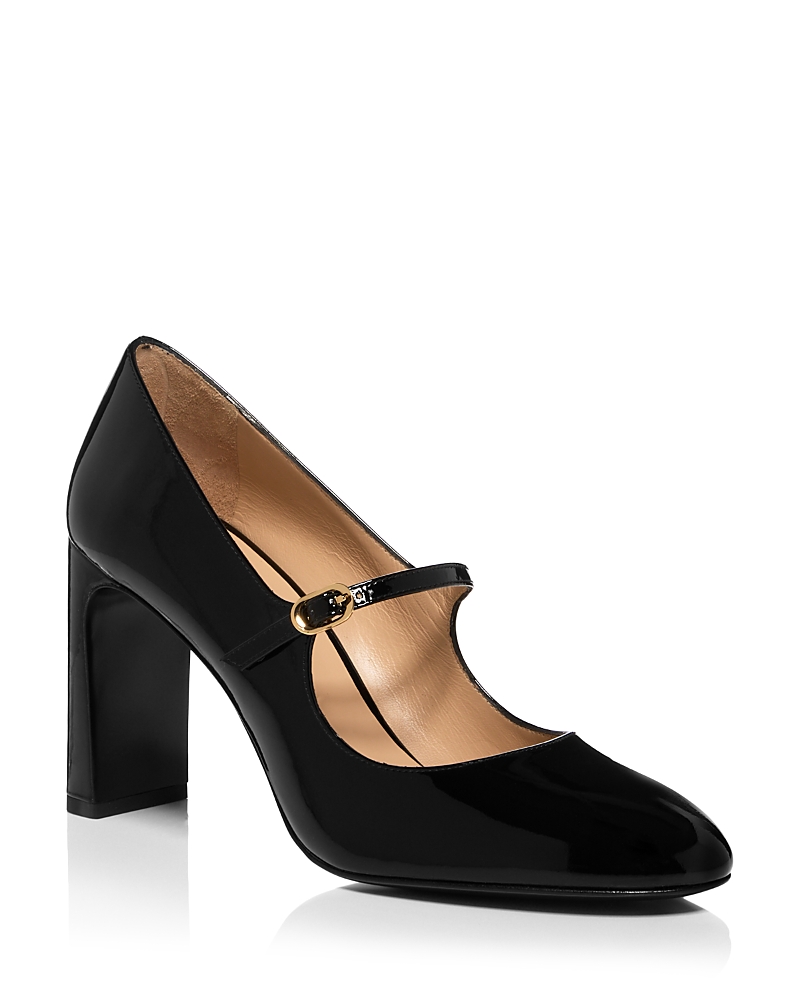 Stuart Weitzman Babette Patent Leather Mary Jane Pumps In Black