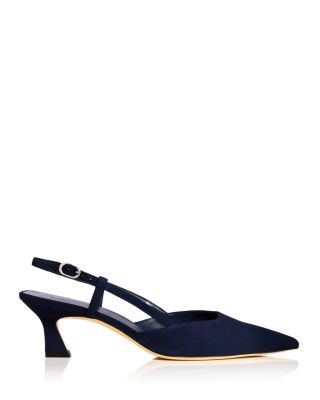 Women's Vinnie 50 Slingback Suede Pumps