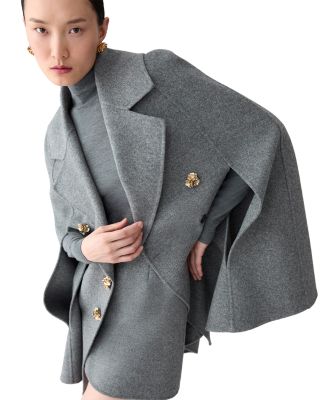 Double Breasted Cape Coat