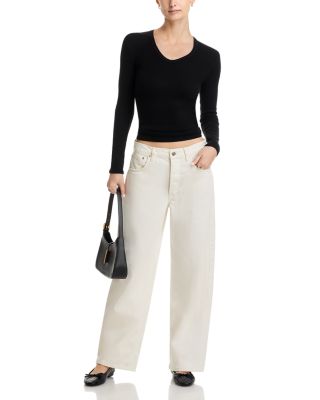 Robyn Luxe Rib Long Sleeve U Neck Tee