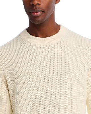 Cotton Shaker Stitch Crewneck Sweater