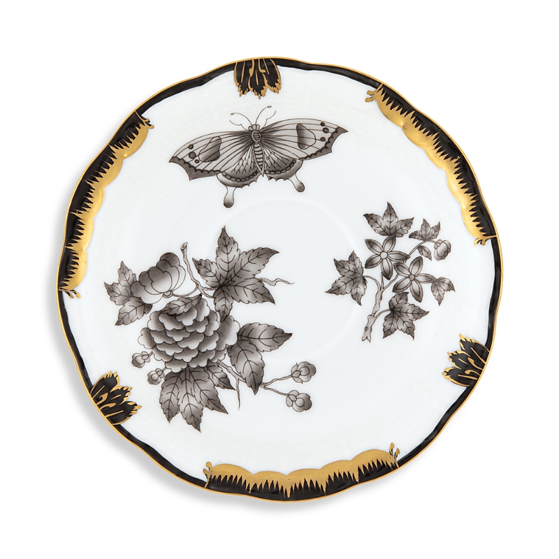 Herend Porcelain Tea Saucer In Multi