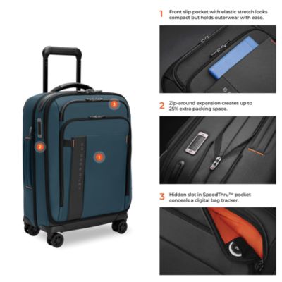 ZDX Essential Global Spinner Carry On Bag
