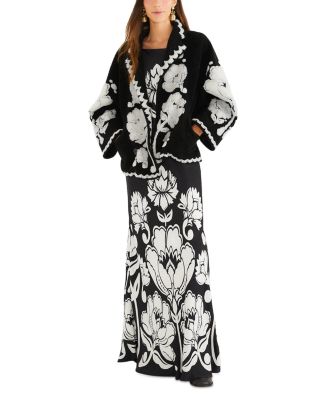 Floral Arabesque Fleece Coat