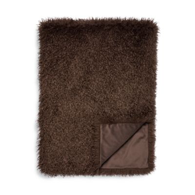Hudson Park Collection - Mongolian Faux Fur Throw Blanket - Exclusive