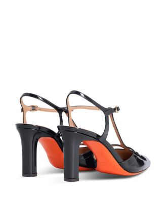 Women's Patent Leather High-Heel T-Bar Pump