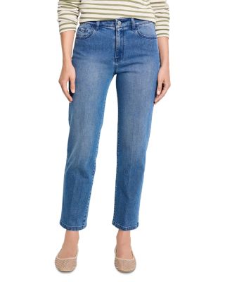 High Rise Straight Leg Jeans in Uptown