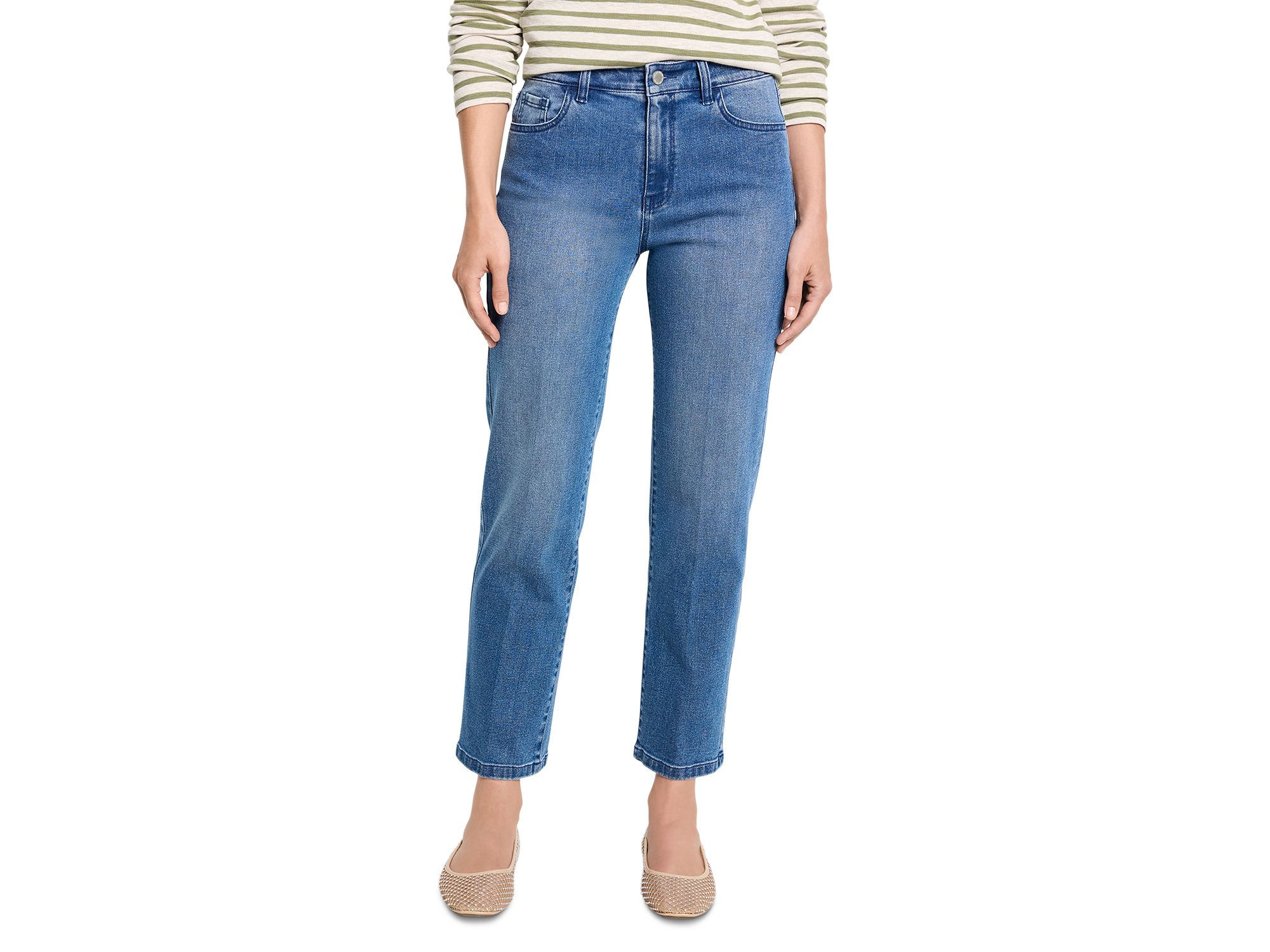 High Rise Straight Leg Jeans in — Image 5