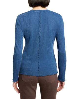 Lace Knit V Neck Tee