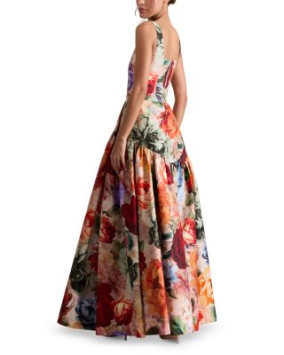 Diana Structured Drop Waist Maxi Dress