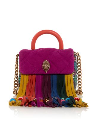 KURT GEIGER LONDON - Micro Kensington Tassel Suede Bag