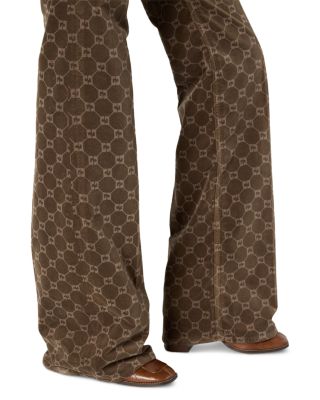 Anna High Rise Flare Leg Jeans in Coffee