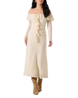 astr the label dorian off-shoulder maxi dress astr the label dorian off shoulder maxi dress Dorian Ruffle Off Shoulder  Dress