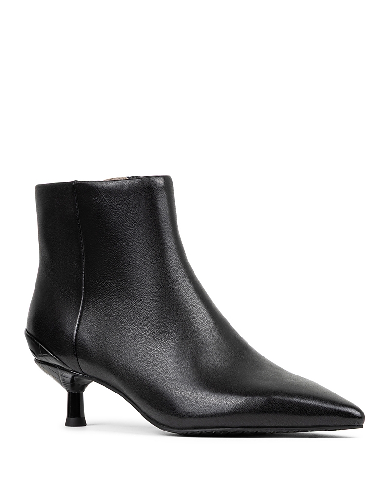 Donald Pliner Kitten Heel Pointed Toe Bootie In Black