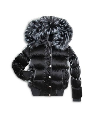 Girls' Kyla Faux Trim Coat - Little Kid, Big Kid