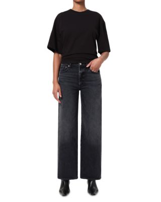 Harper Mid Rise Relaxed Straight Jeans in Radius