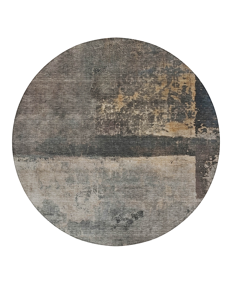 Dalyn Rug Company Dalyn Nouveau Nv16 Round Area Rug, 8' X 8' In Brown