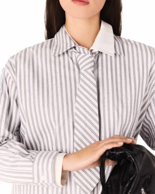 Striped Rhinestone Shirt