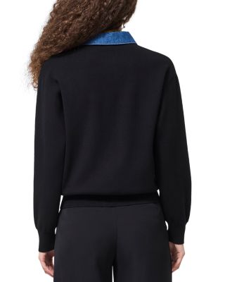 Contrast Collar Sweater