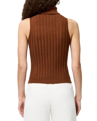 Padma Fine Knit Turtleneck Tank Top