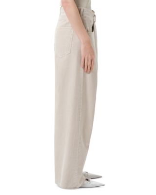 Vana Baggy Fold Jeans in Rice Grass