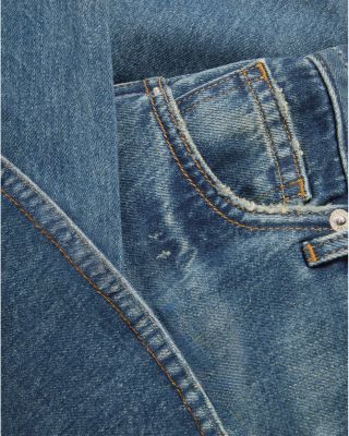 Kasey Mid Rise Wide Leg Jeans in City Stroll