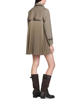 Houndstooth Trench Coat