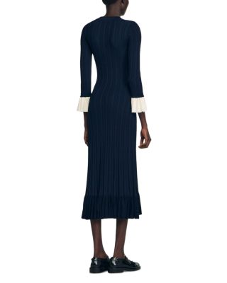 Two Tone Knit Maxi Dress