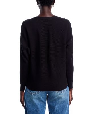 Long Dolman Sleeve Boat Neck Sweater