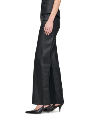 Karmine SculptSystem Refined Wide Leg Jeans in Black Coated