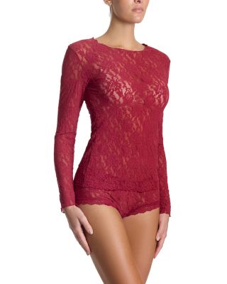 Signature Lace Long Sleeve Top